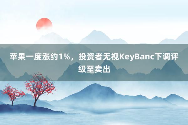 苹果一度涨约1%，投资者无视KeyBanc下调评级至卖出