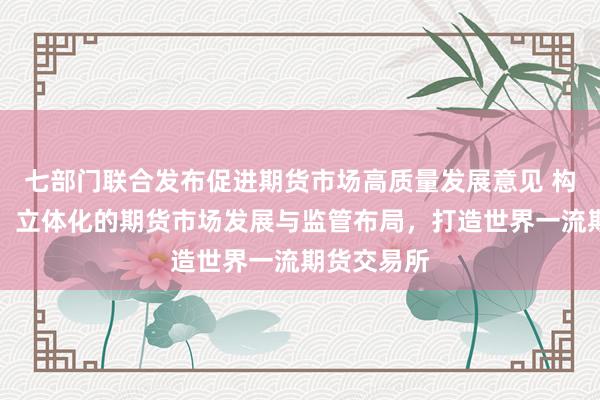 七部门联合发布促进期货市场高质量发展意见 构建全方位、立体化的期货市场发展与监管布局，打造世界一流期货交易所