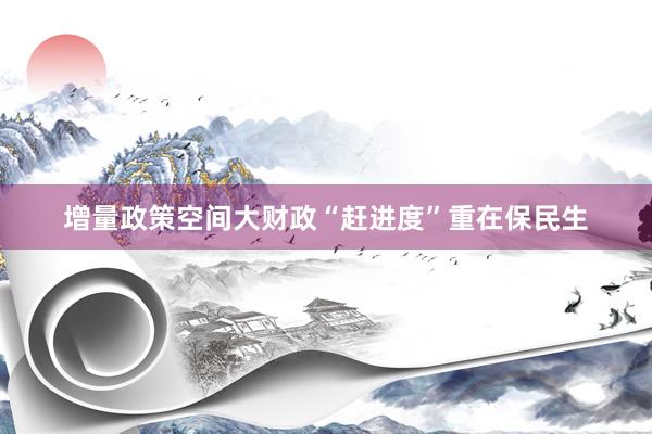 增量政策空间大财政“赶进度”重在保民生