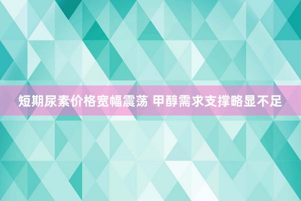 短期尿素价格宽幅震荡 甲醇需求支撑略显不足