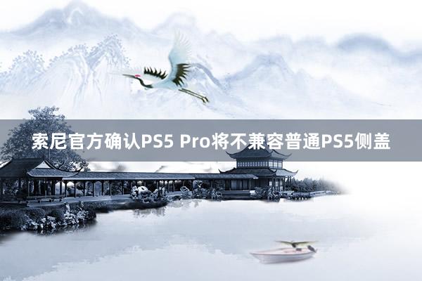 索尼官方确认PS5 Pro将不兼容普通PS5侧盖