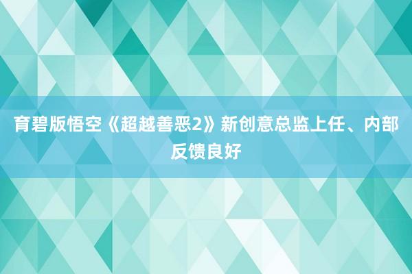 育碧版悟空《超越善恶2》新创意总监上任、内部反馈良好