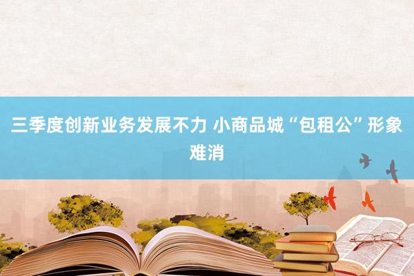 三季度创新业务发展不力 小商品城“包租公”形象难消