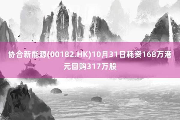 协合新能源(00182.HK)10月31日耗资168万港元回购317万股