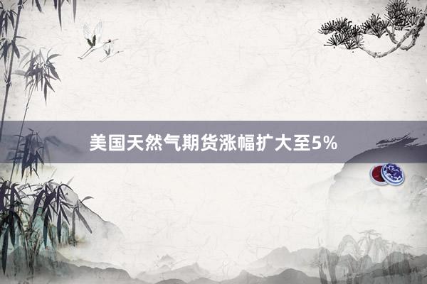 美国天然气期货涨幅扩大至5%